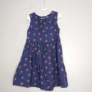 Mini Boden Strawberry Dress,5-6Y